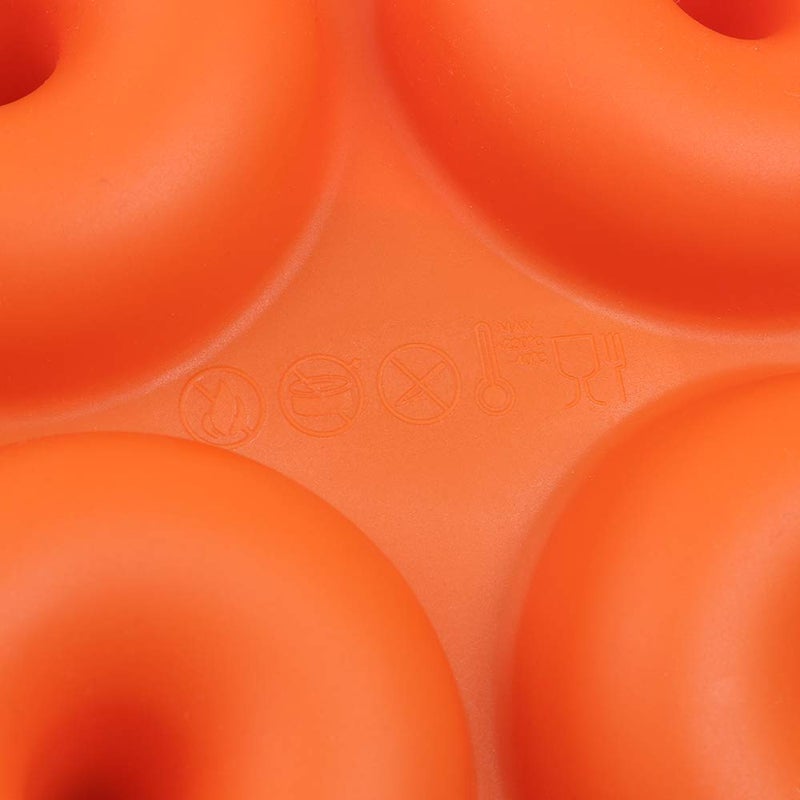 Cozihom 6-Cavity Silicone Donut Mold, Silicone Bagel Mold, Non-Stick Donut Mold, Food Grade Silicone, BPA Free, 3 Pcs - Image 4